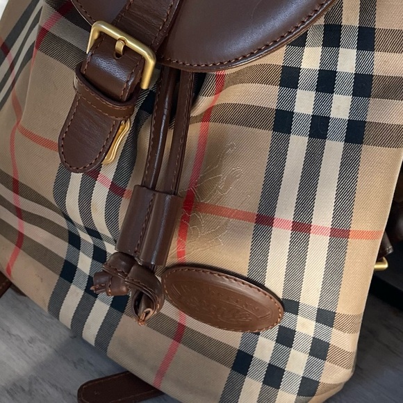 Vintage Burberry(S) Vintage Mini Backpack- ๐ผ - Picture 8 of 17